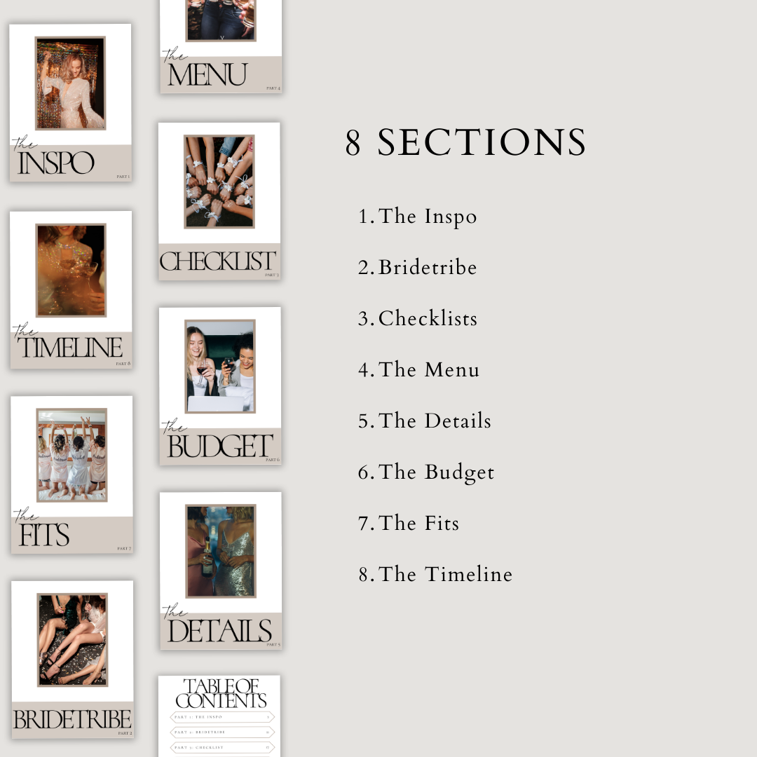 Bachelorette Planner - Minimalist Edition