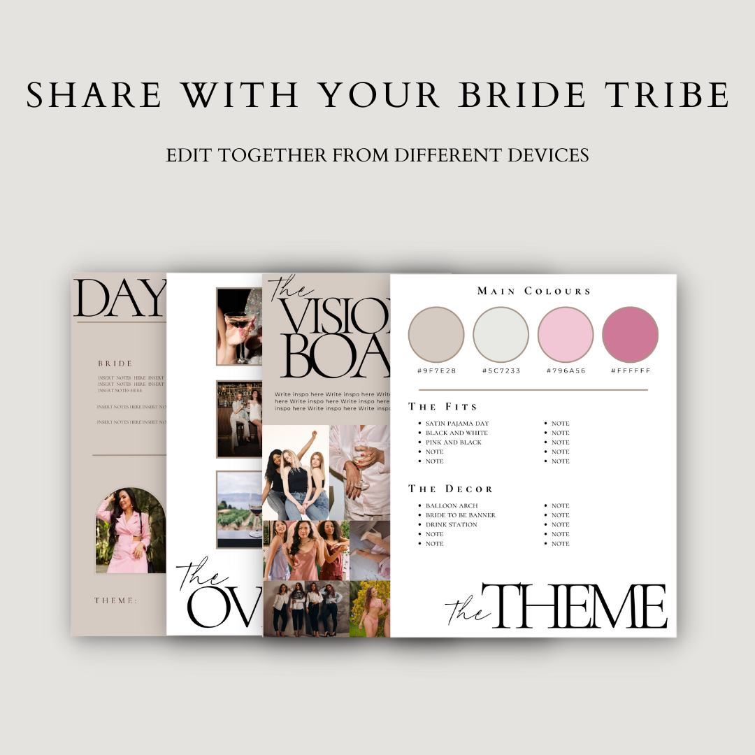 Bachelorette Planner - Minimalist Edition