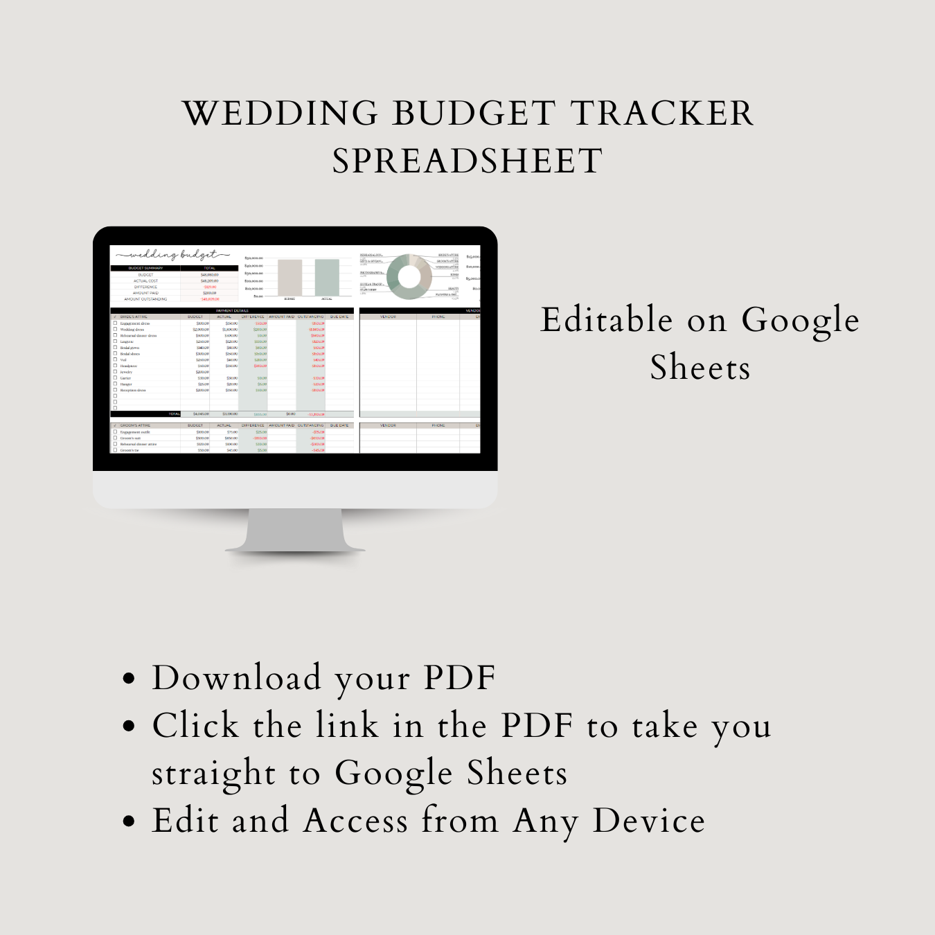 Ultimate Wedding Budget Tracker