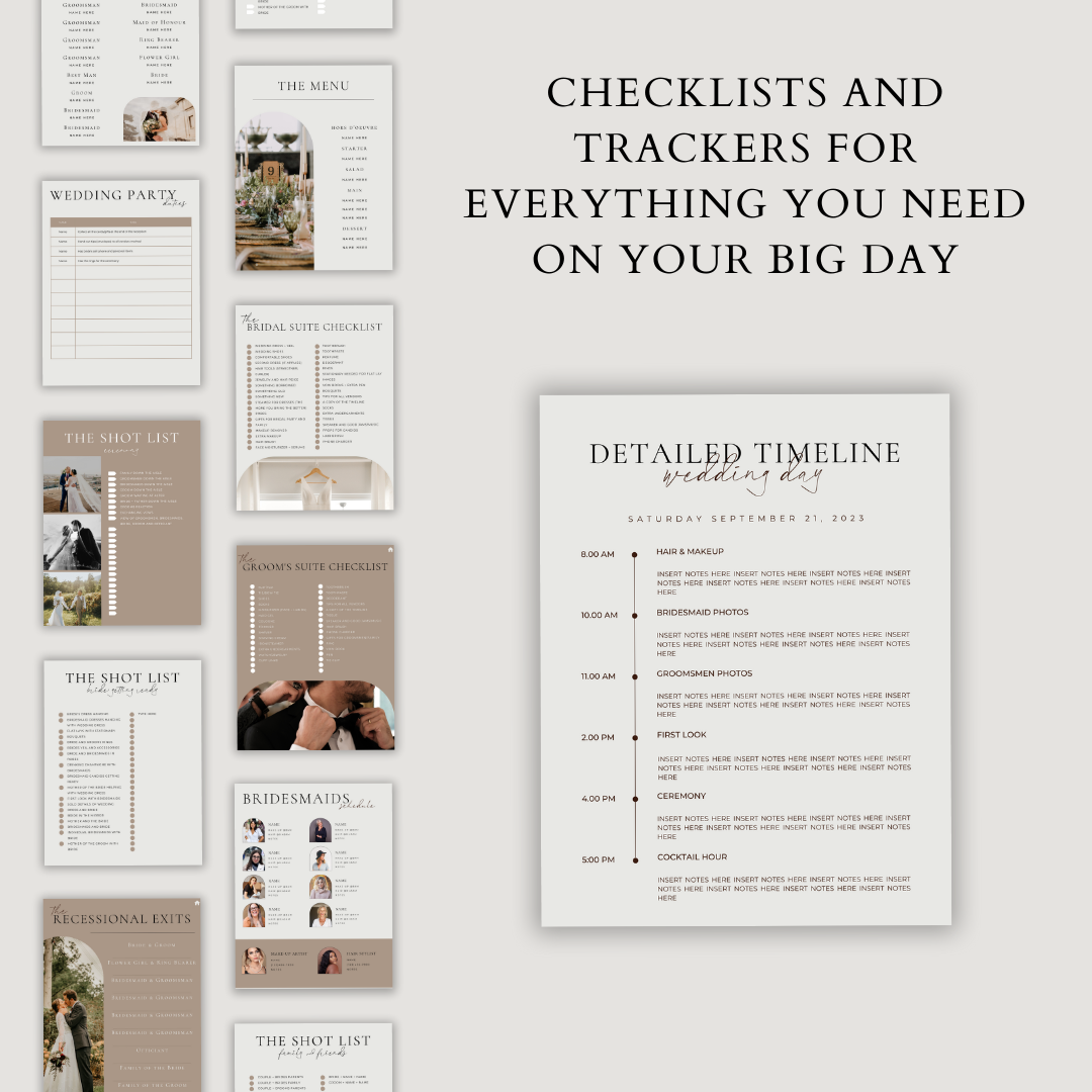 Wedding Day Binder - Elegant Edition