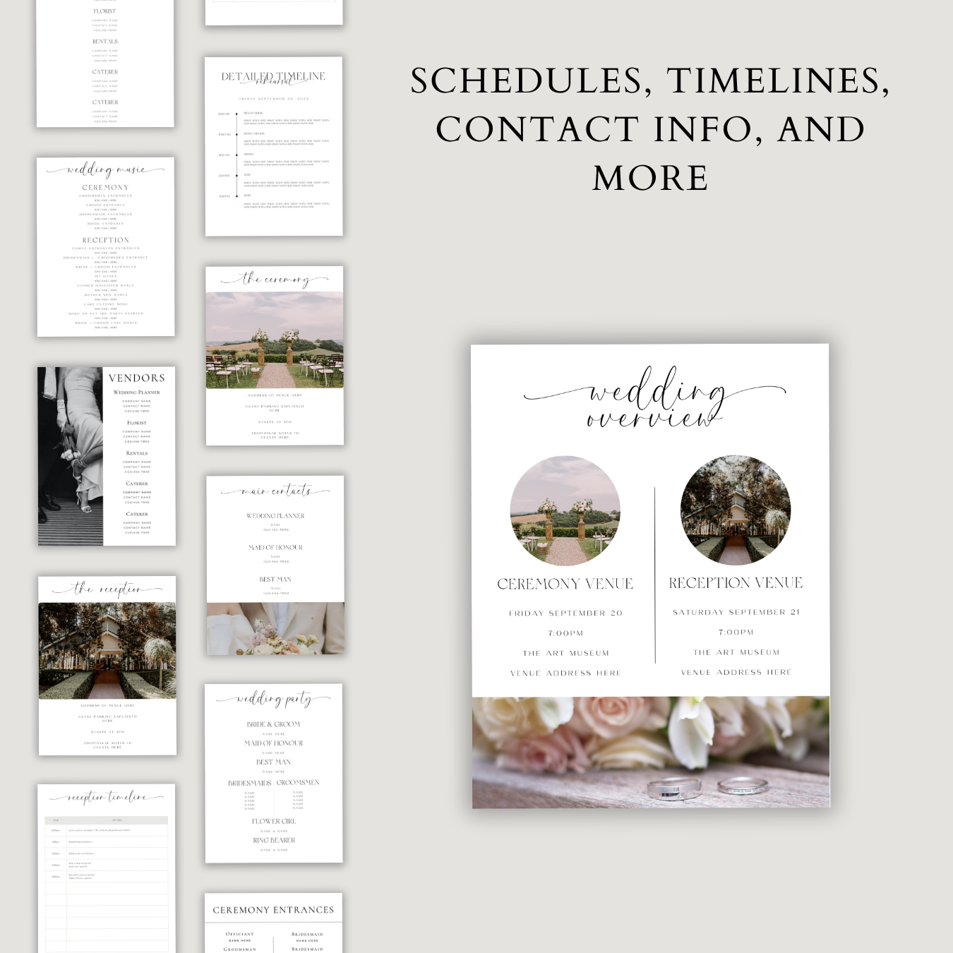 Wedding Day Binder - Minimalist Edition