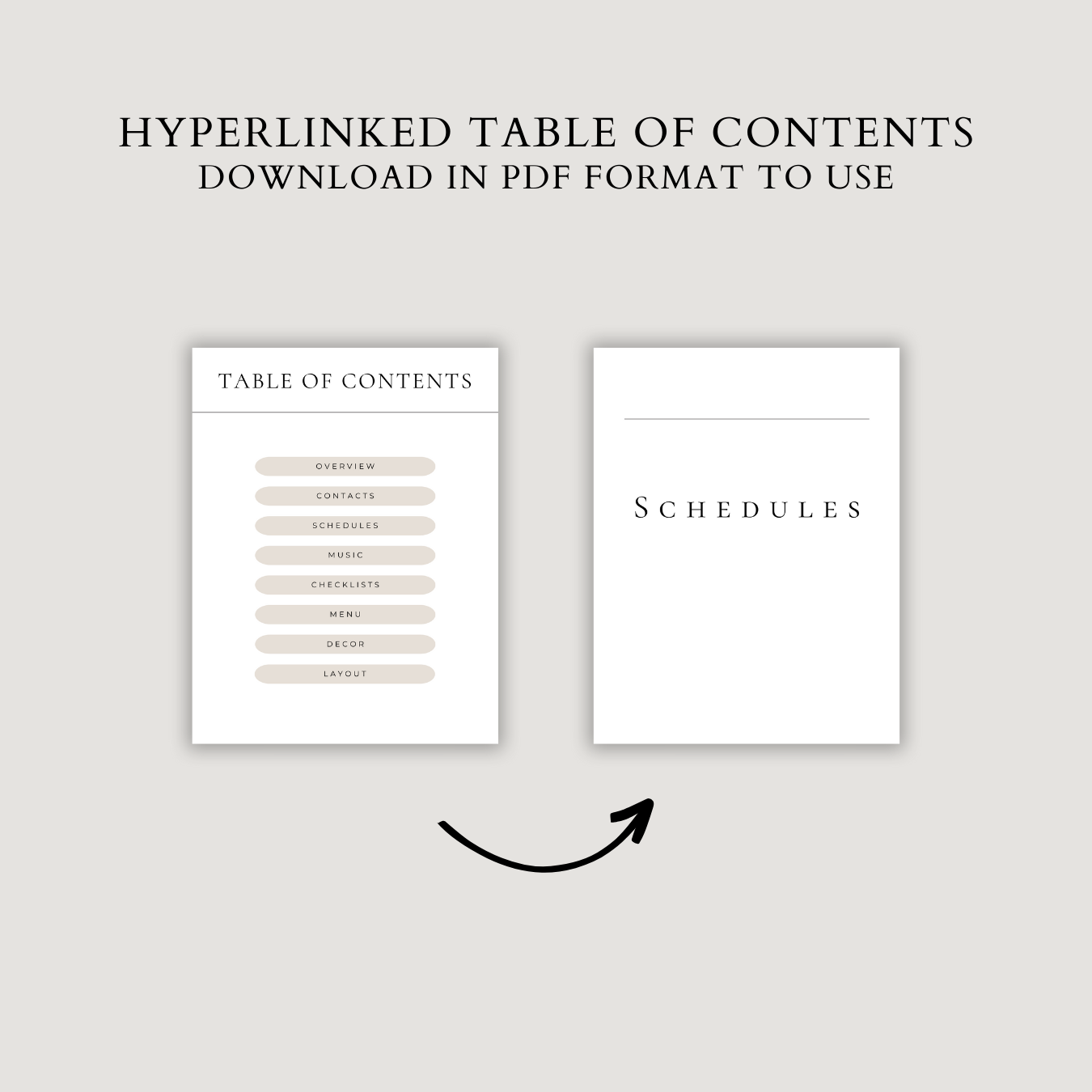 Wedding Day Binder - Minimalist Edition