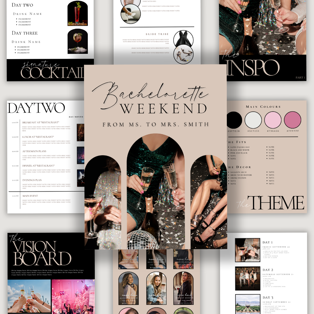 Bachelorette Planner - Modern Edition