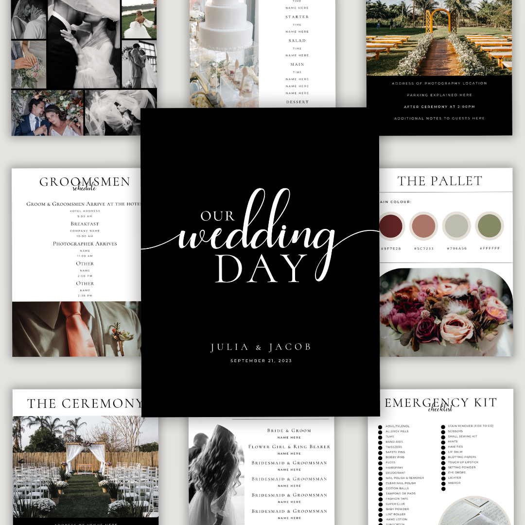 Wedding Day Binder - Timeless Edition