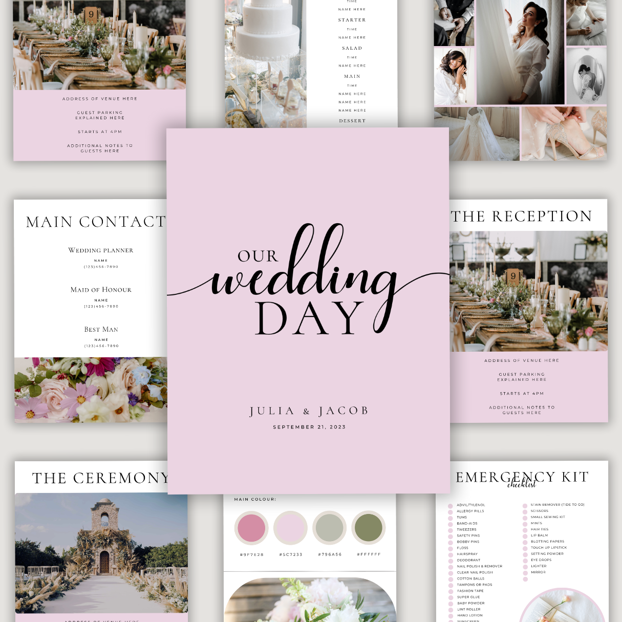 Wedding Day Binder - Timeless Edition