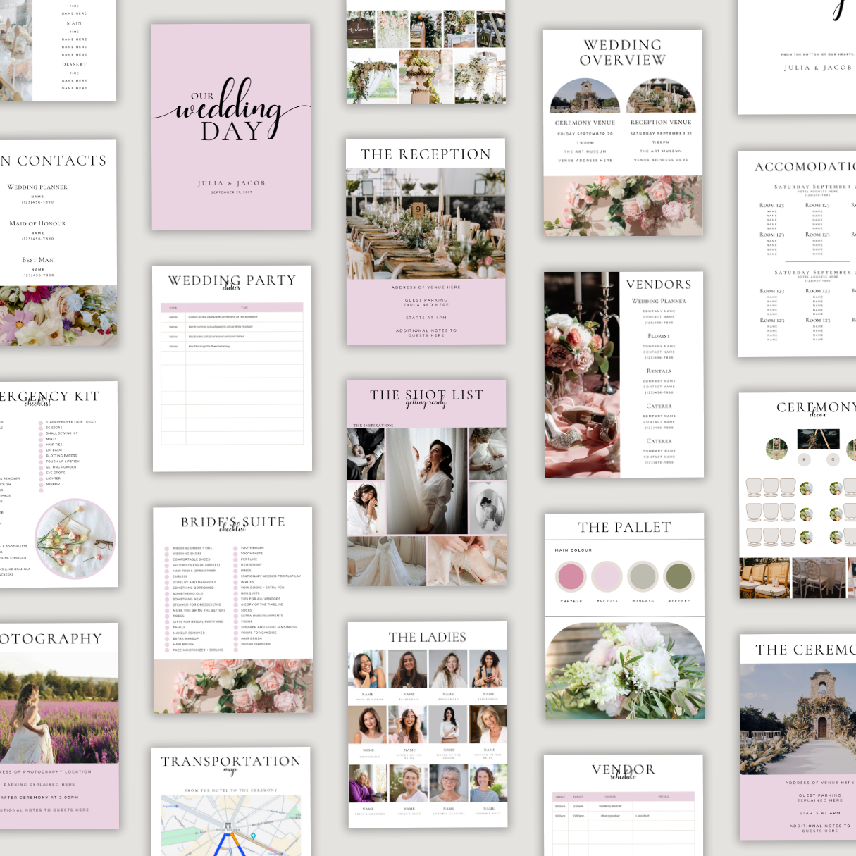 Wedding Day Binder - Timeless Edition