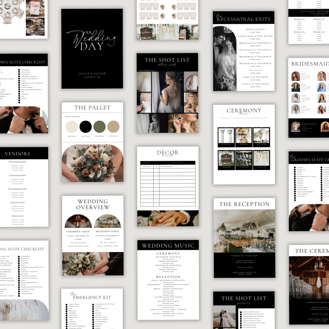 Wedding Day Binder - Elegant Edition