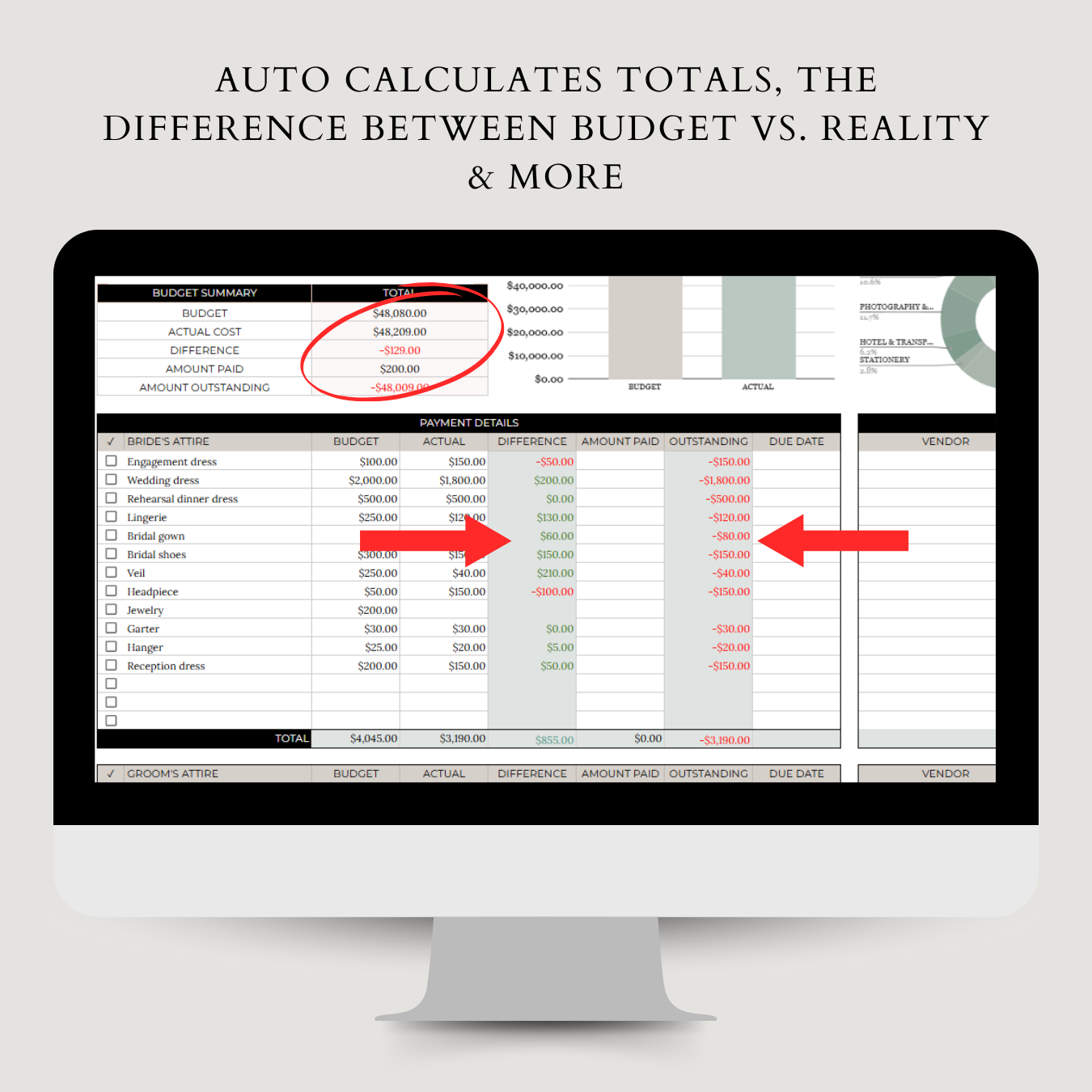 Ultimate Wedding Budget Tracker