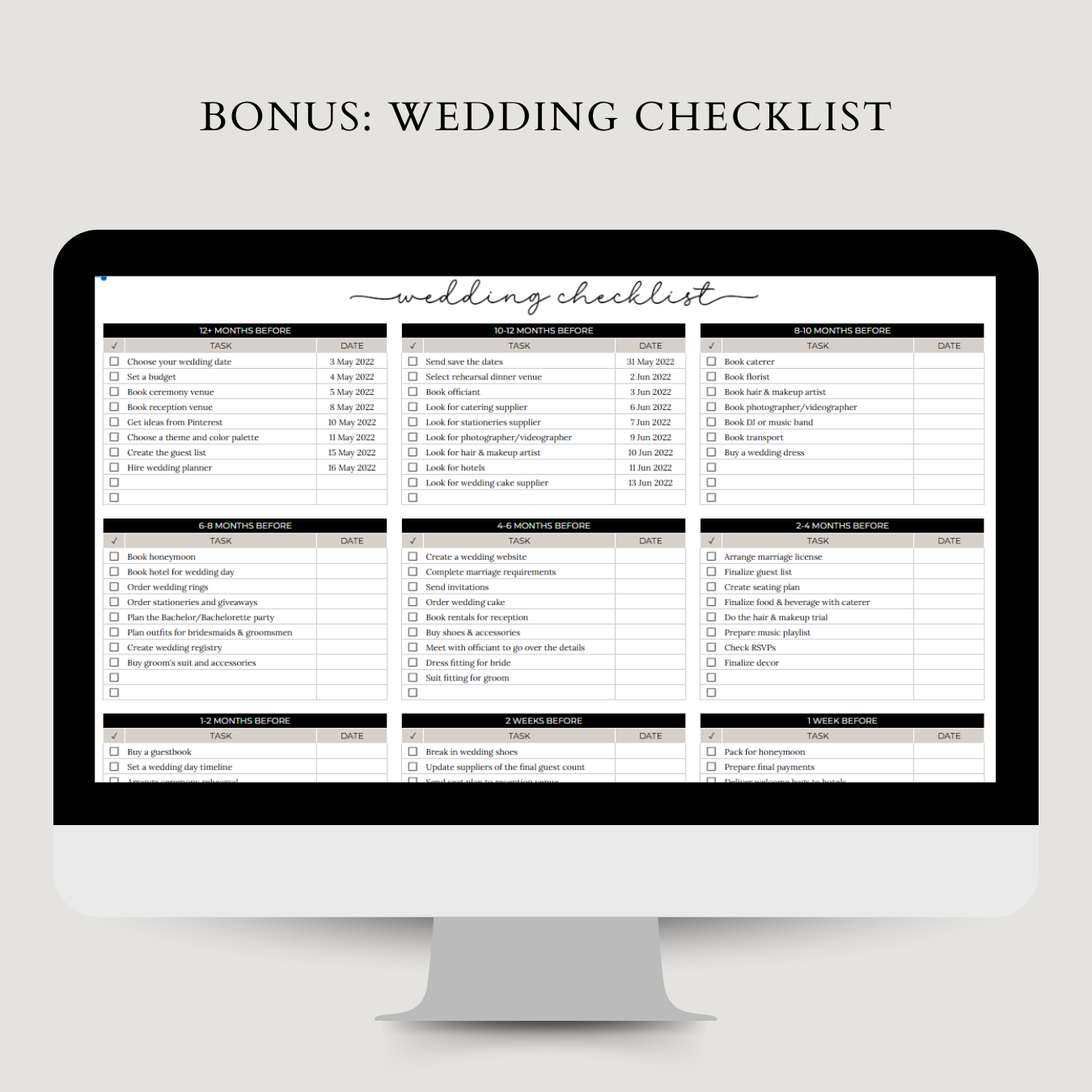 Ultimate Wedding Budget Tracker