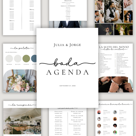 Spanish Wedding Day Binder