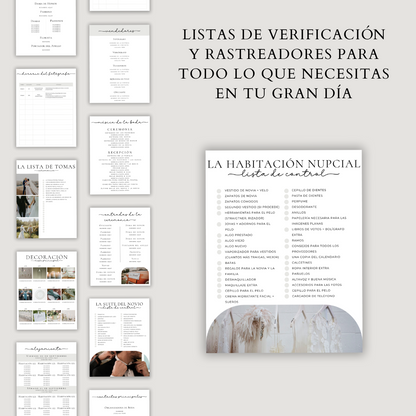 Spanish Wedding Day Binder