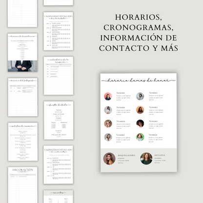 Spanish Wedding Day Binder