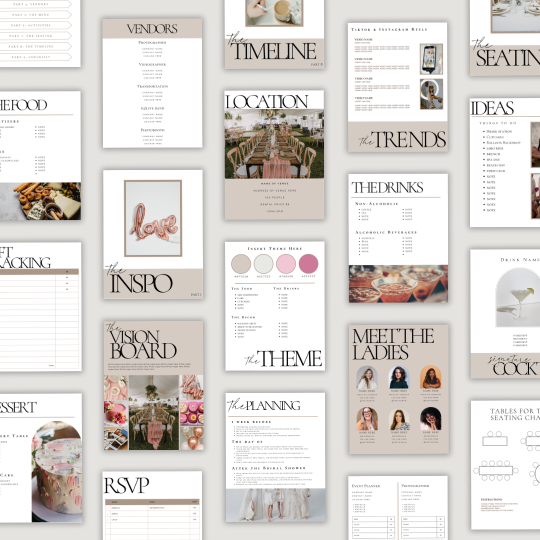 Bridal Shower Planner