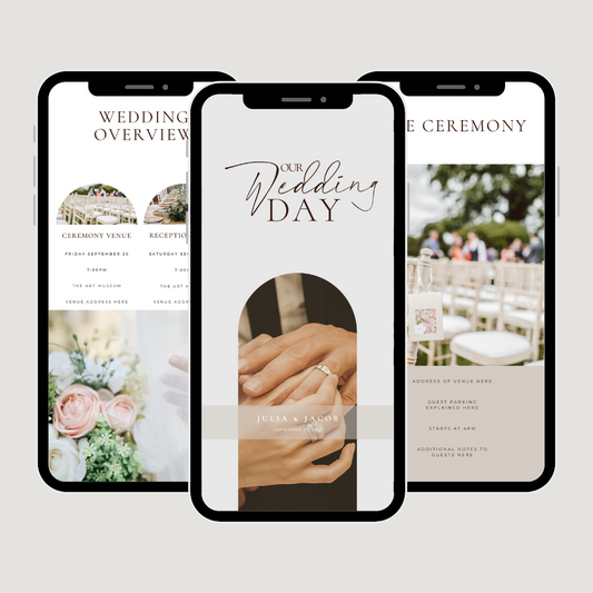 Mobile Wedding Day Binder