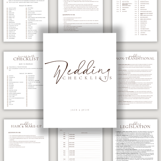 Wedding Checklist Bundle