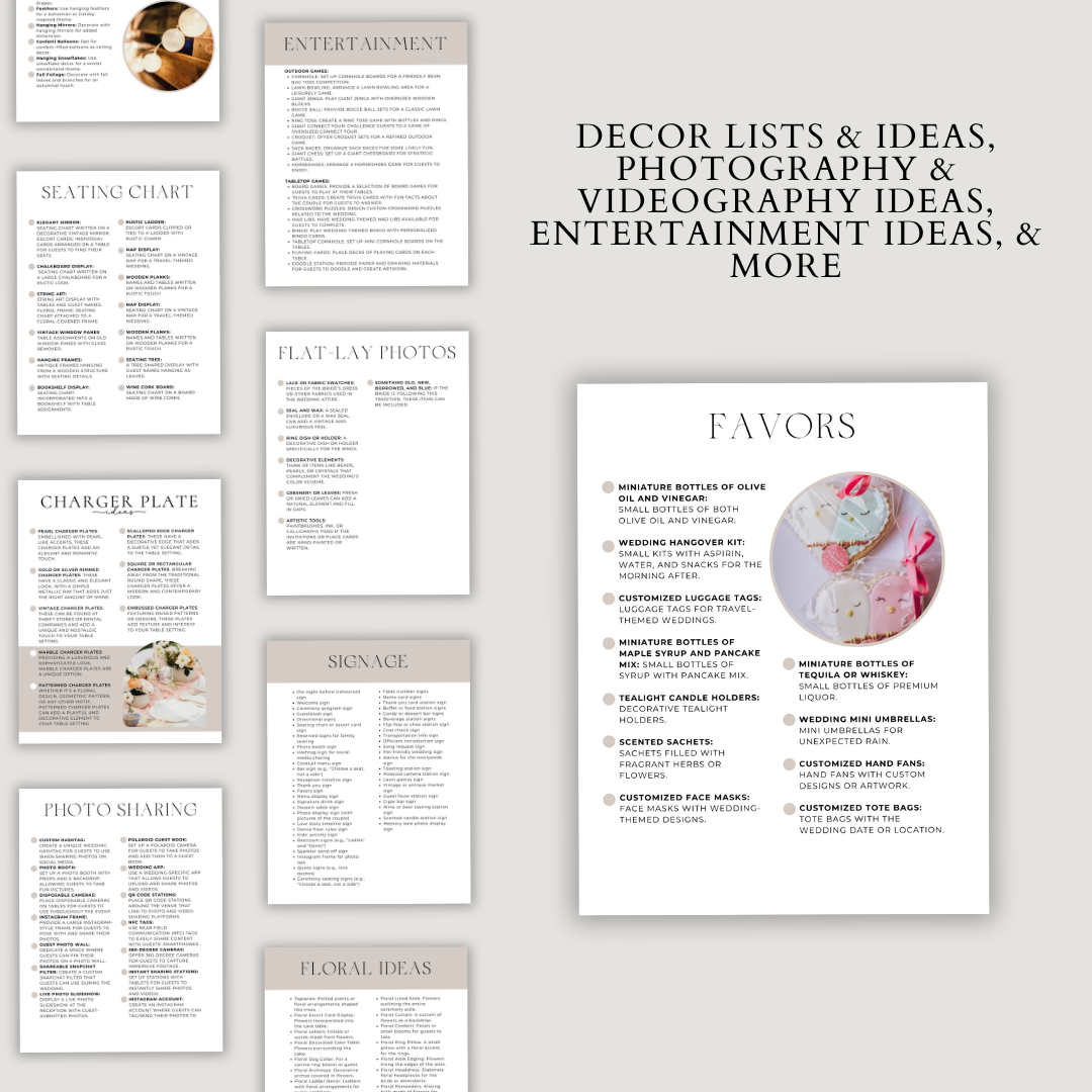 Wedding Decor Planner for the DIY Bride – My Digital Darling