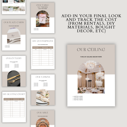 Wedding Decor Planner for the DIY Bride