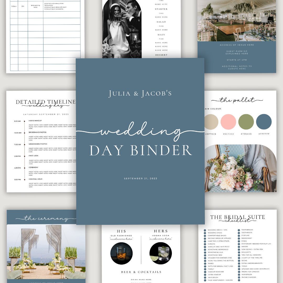 Wedding Day Binder