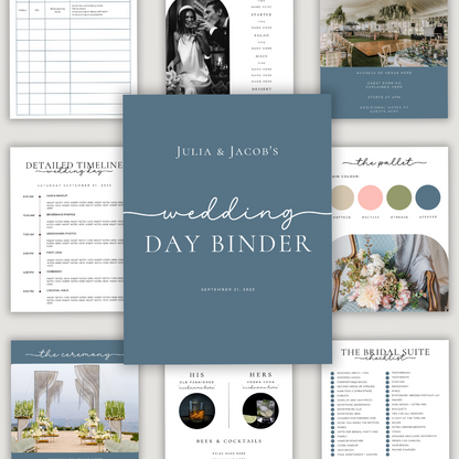 Wedding Day Binder