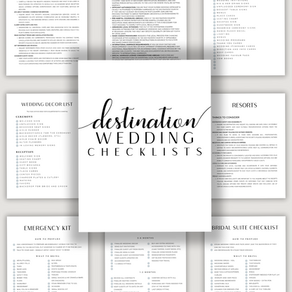 Destination Wedding Checklist Bundle