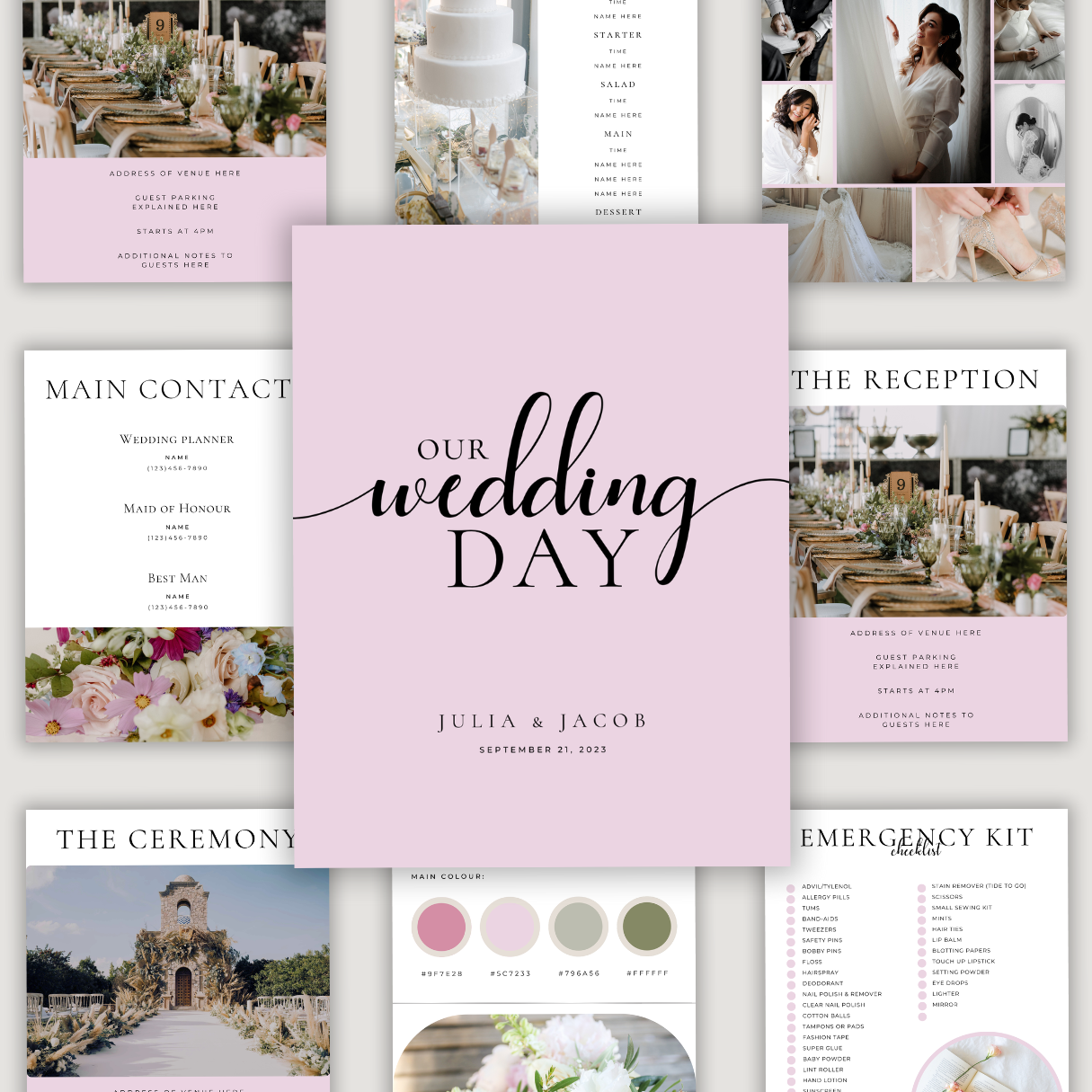 Wedding Day Binder