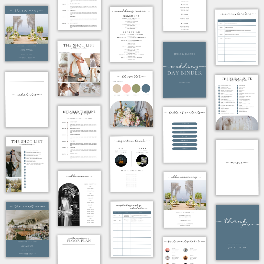 Wedding Day Binder - Classic Edition