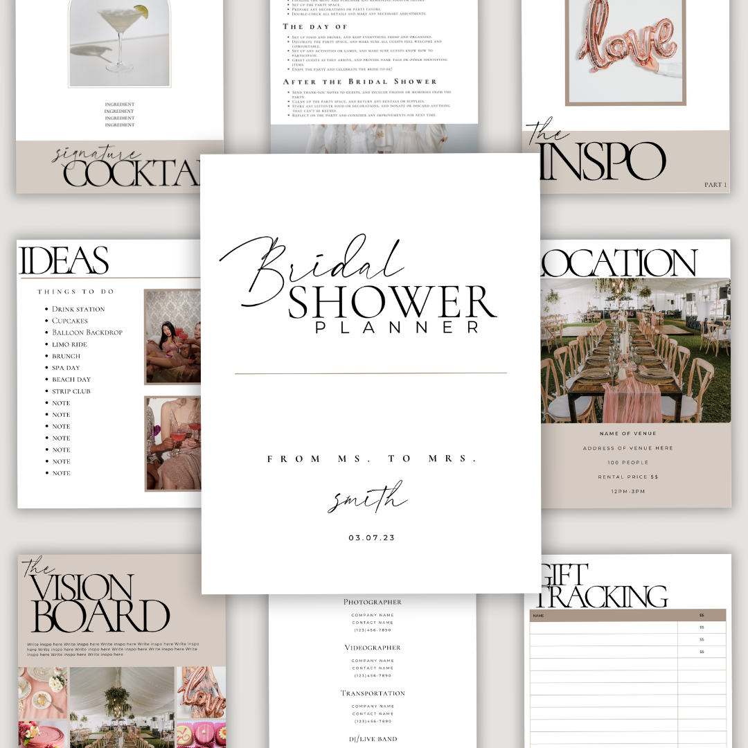 Bridal Shower Planner