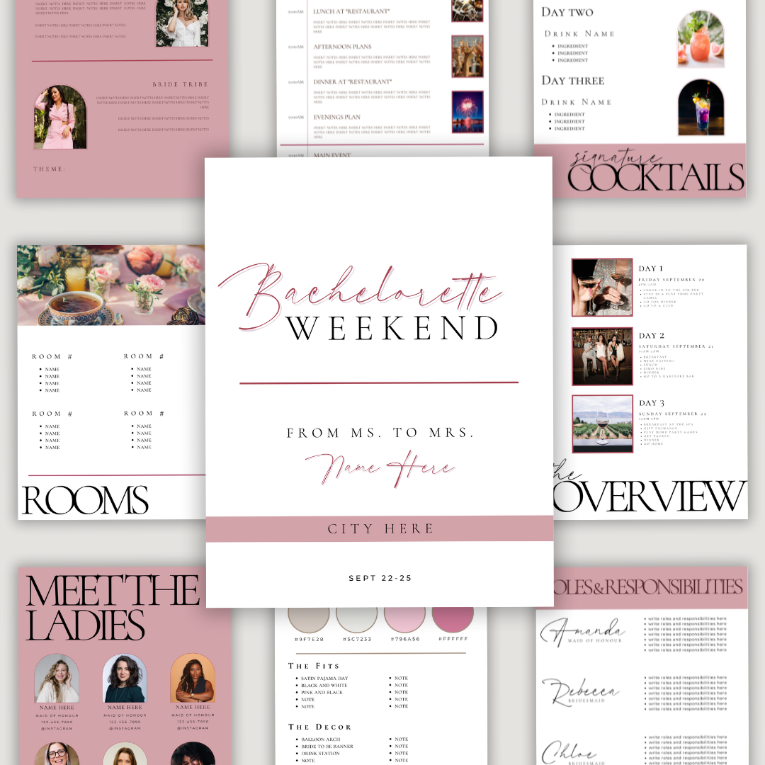 Bachelorette Planner