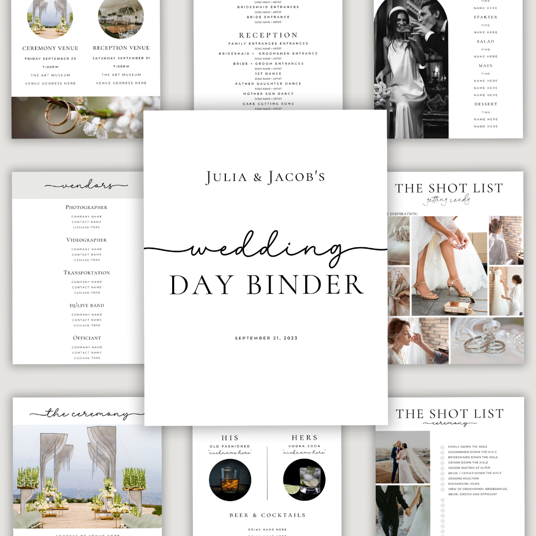 Wedding Day Binder - Classic Edition