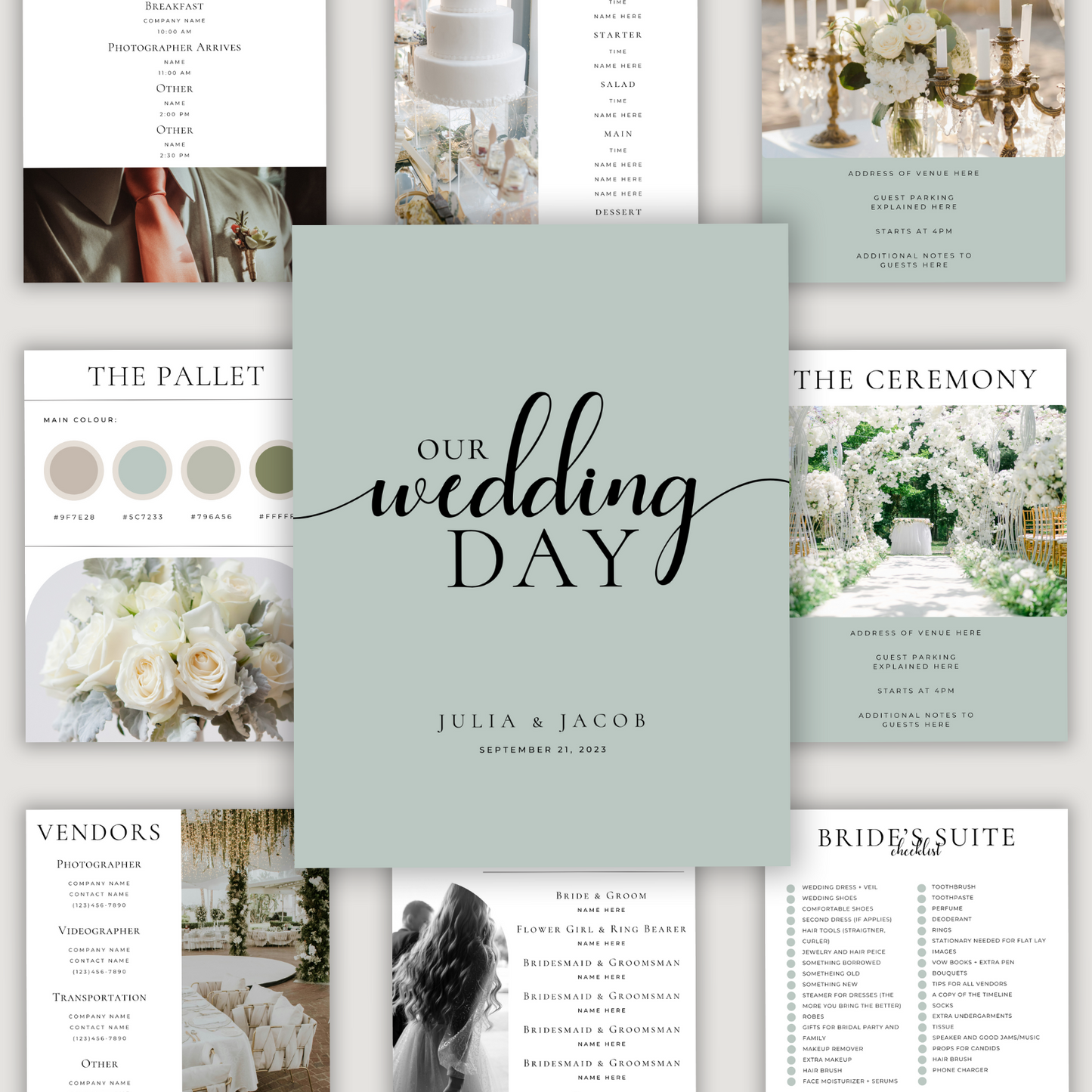 Wedding Day Binder